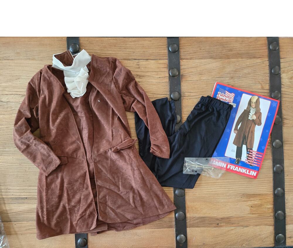 Patriotic Parade Benjamin Franklin / Colonial Man Child Costume sz M Newrubies